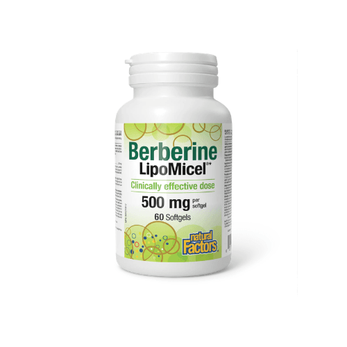 NATURAL FACTORS BERBERINE LIPOMICEL  500 ML X 60 CAPS