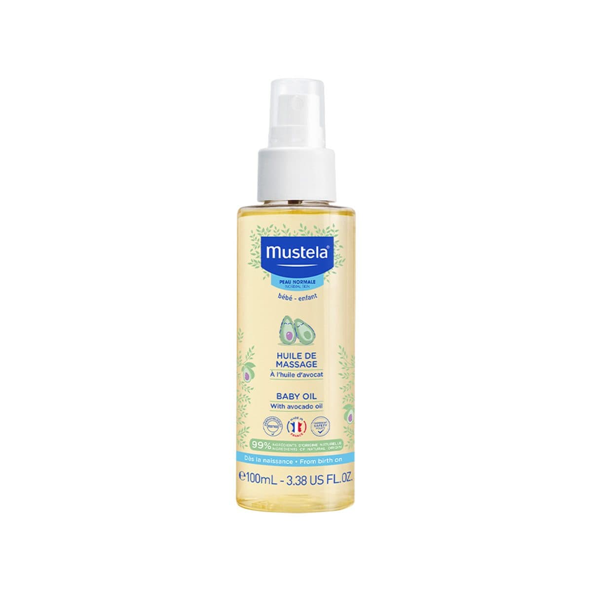 Mustela - Vaj për masazh