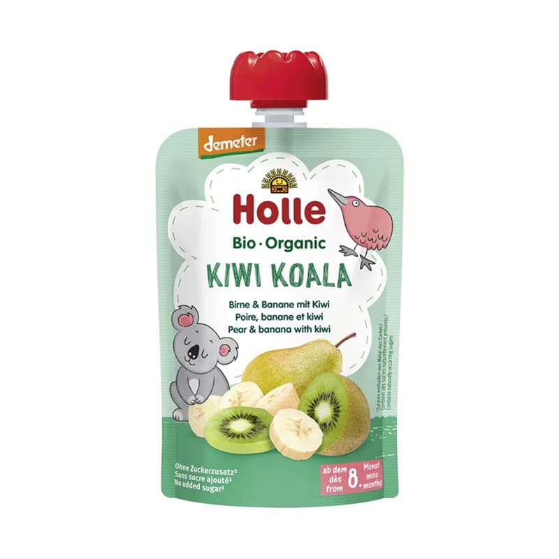 Holle - Kiwi Koala Pure frutash dardhë, banane dhe kivi (8m+)