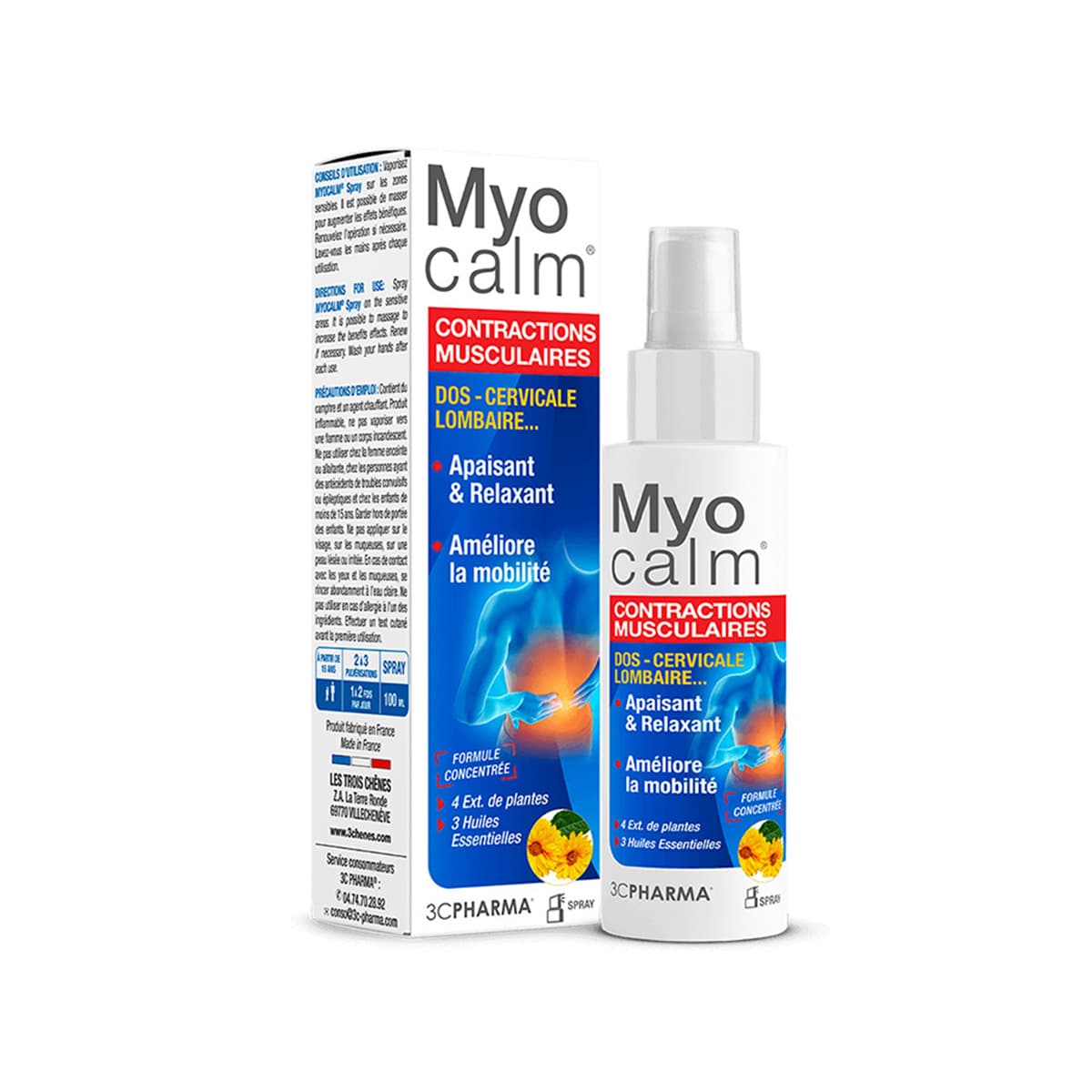 3C Pharma - MyoCalm Spray Muscle Contractions