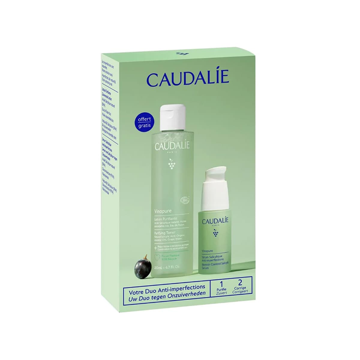 Caudalie - Vinopure Serum + Toner Promo Set