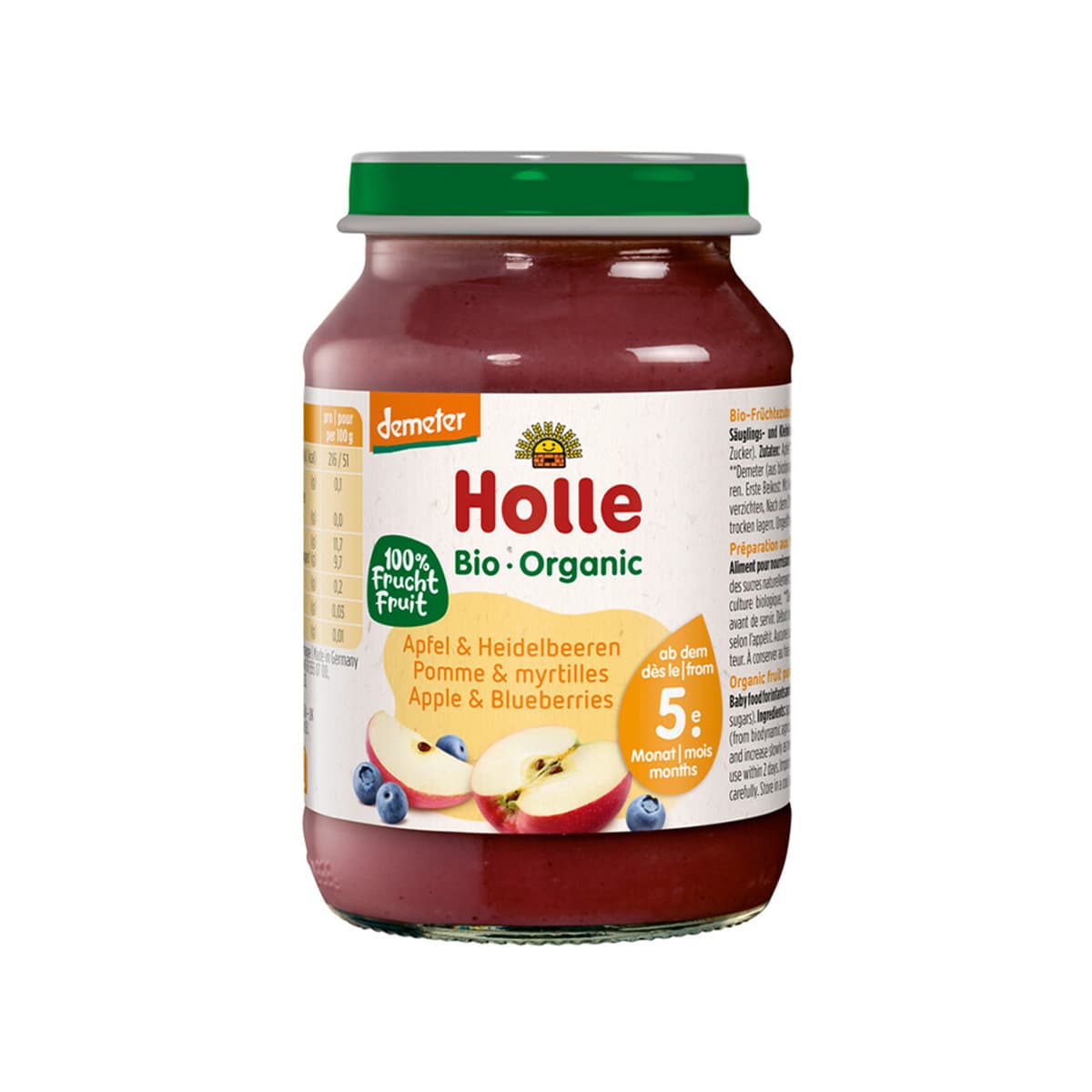 Holle - Pure me mollë dhe boronicë (5m+)