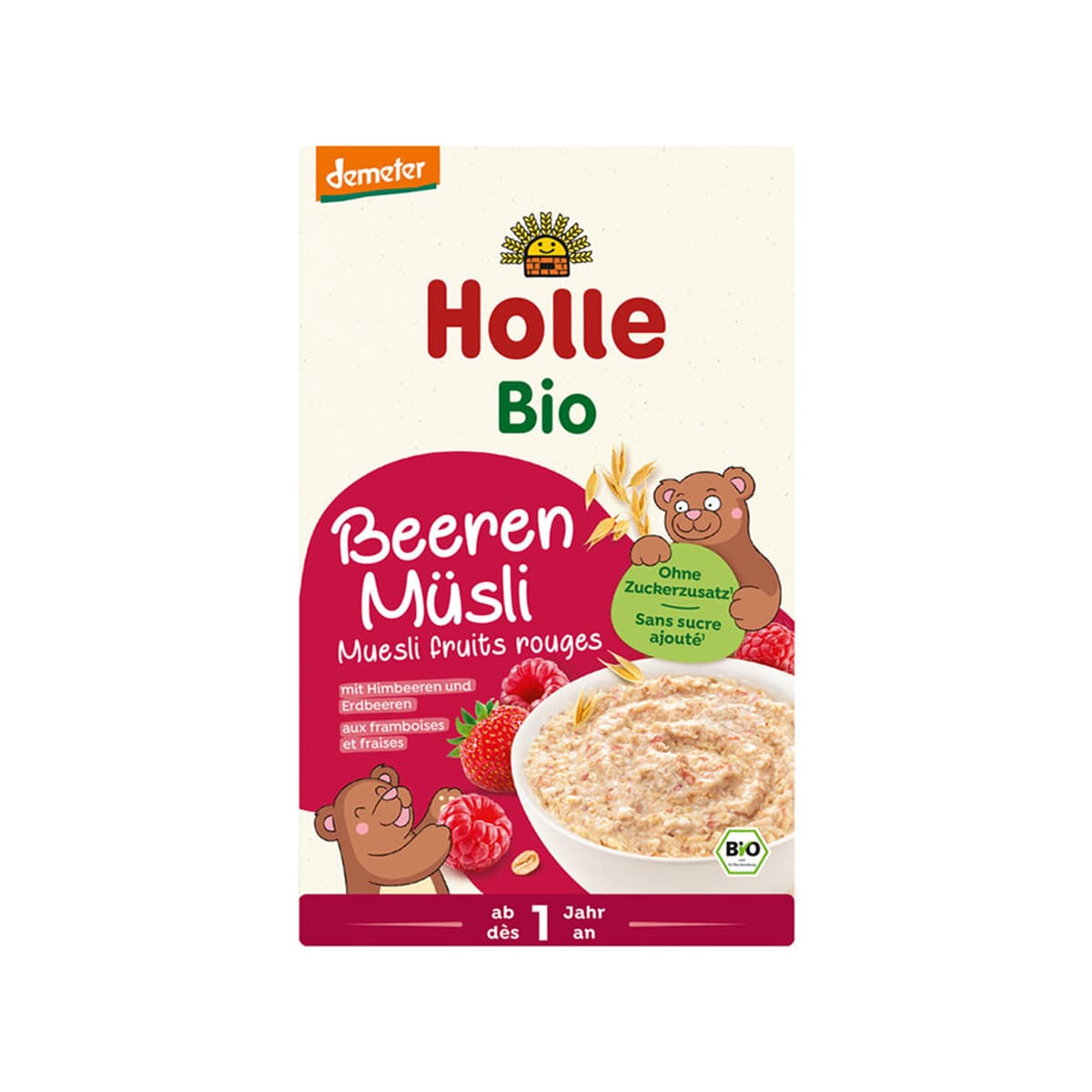 Holle - Musli Organik Me Mjedër & Luleshtrydhe (12m+)