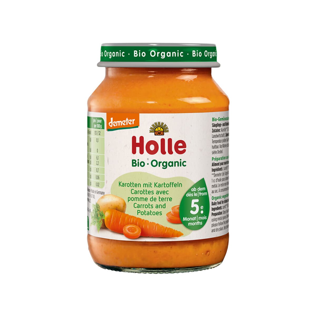 Holle - Pure me karrota dhe patate (5m+)