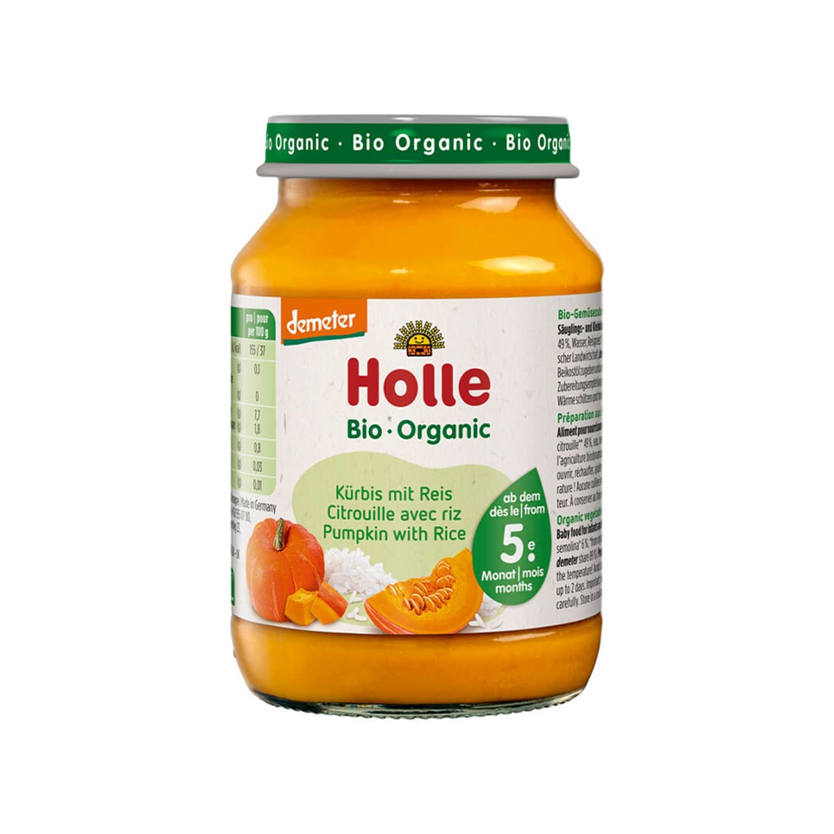 Holle - Pure me kungull dhe oriz (5m+)