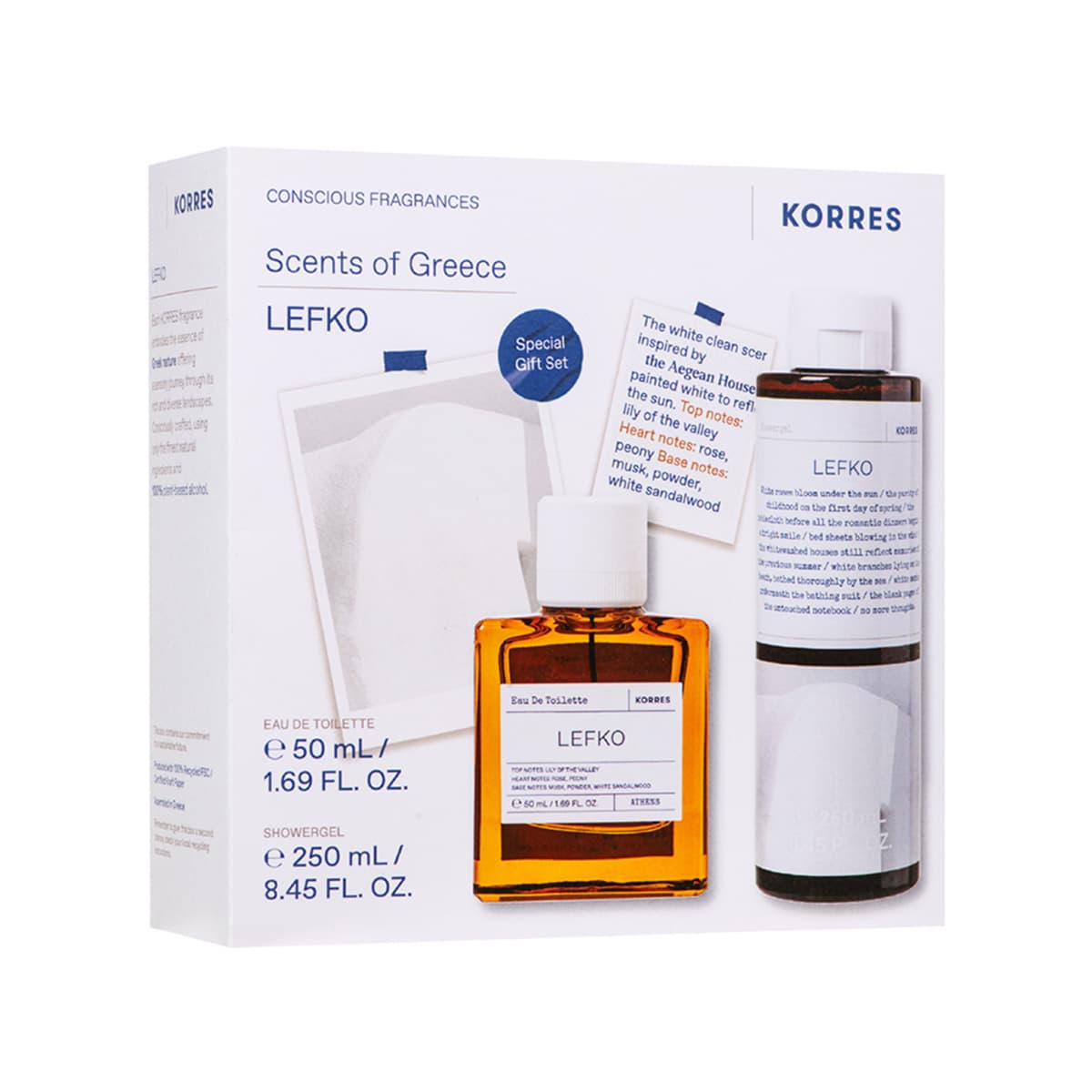 Korres - Lefko Eau de Toilette & Shower Gel Set