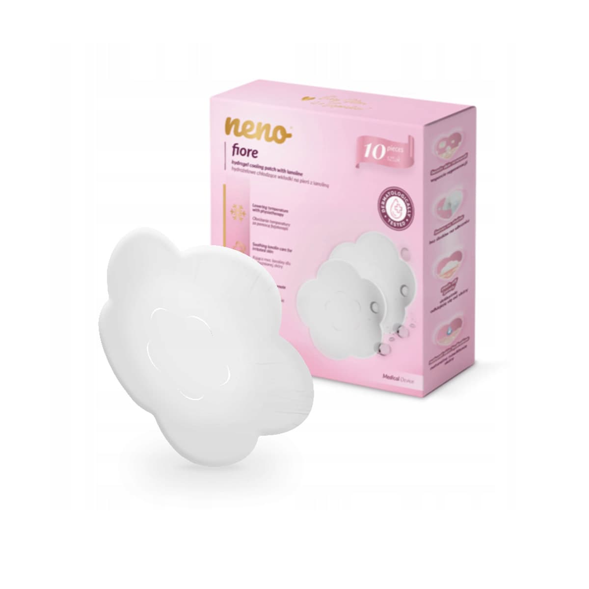 Neno - Fiore Hydrogel Breast Pads With Lanolin