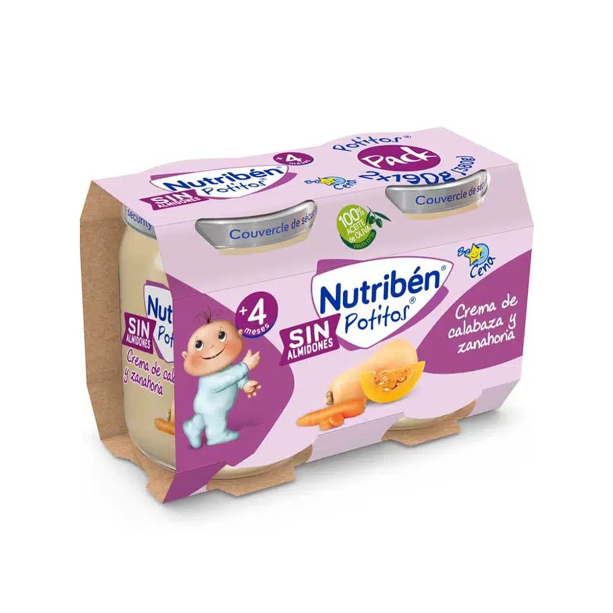 Nutriben - Pure me kungull dhe karrota (4m+)
