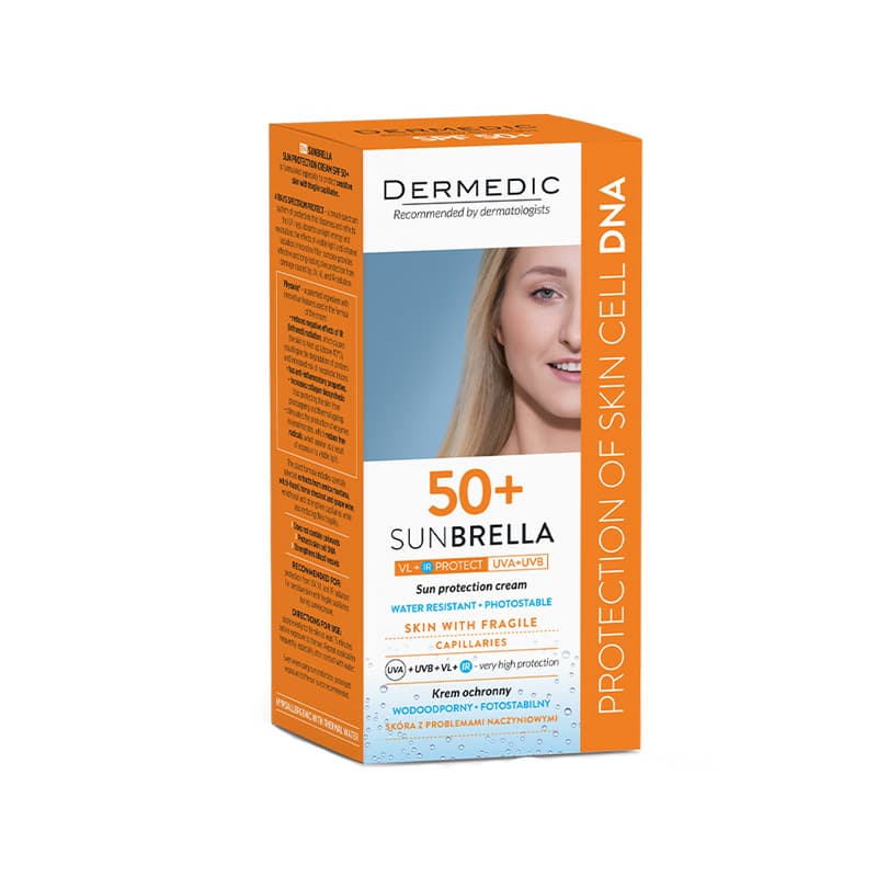 Dermedic - Sunbrella Sun mbrojtje për lëkura kuperoze (SPF 50+)