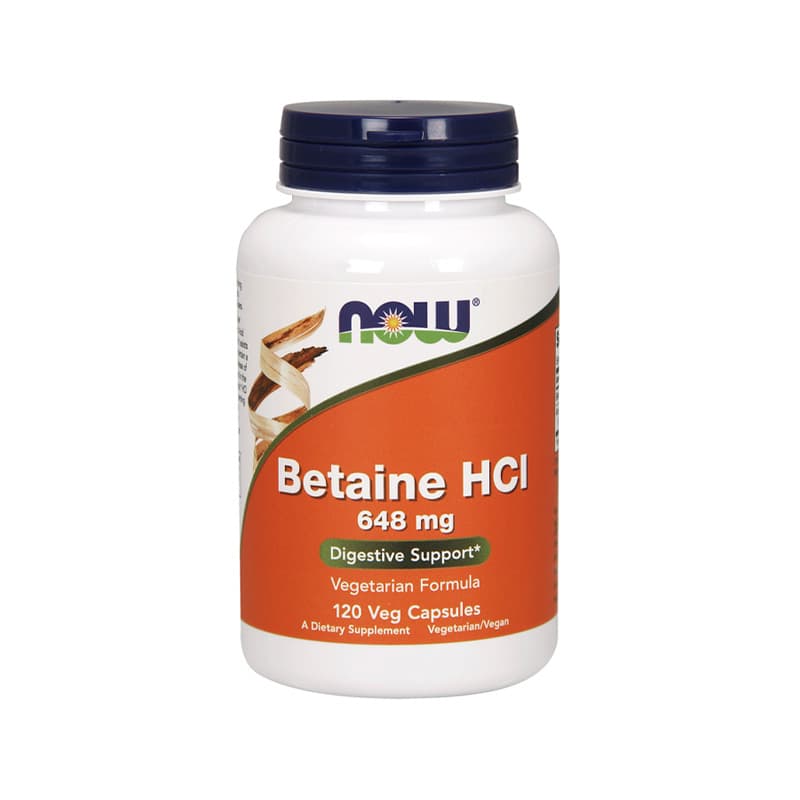 Now - Betaine HCl 648 mg
