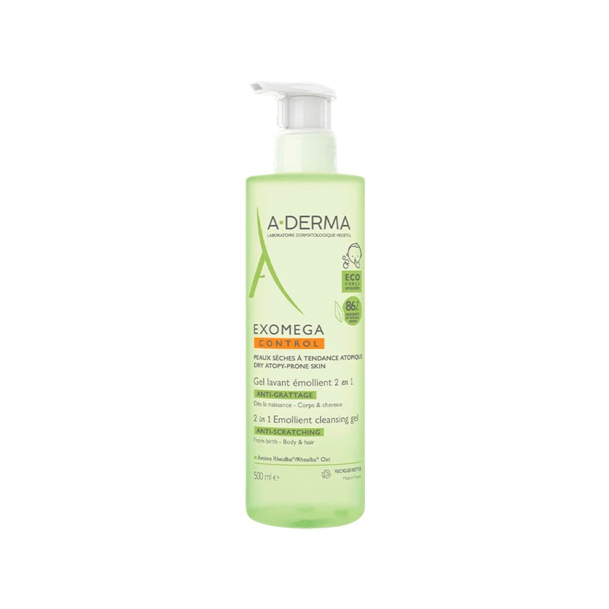 A-Derma - Exomega Control xhel larës 2 në 1