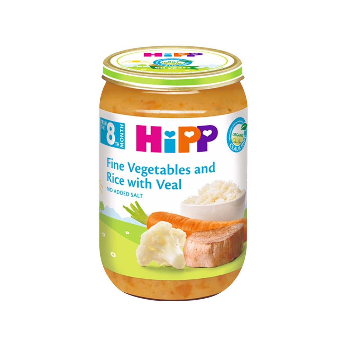 HiPP - Pure perimesh me oriz dhe mish viçi (8m+)