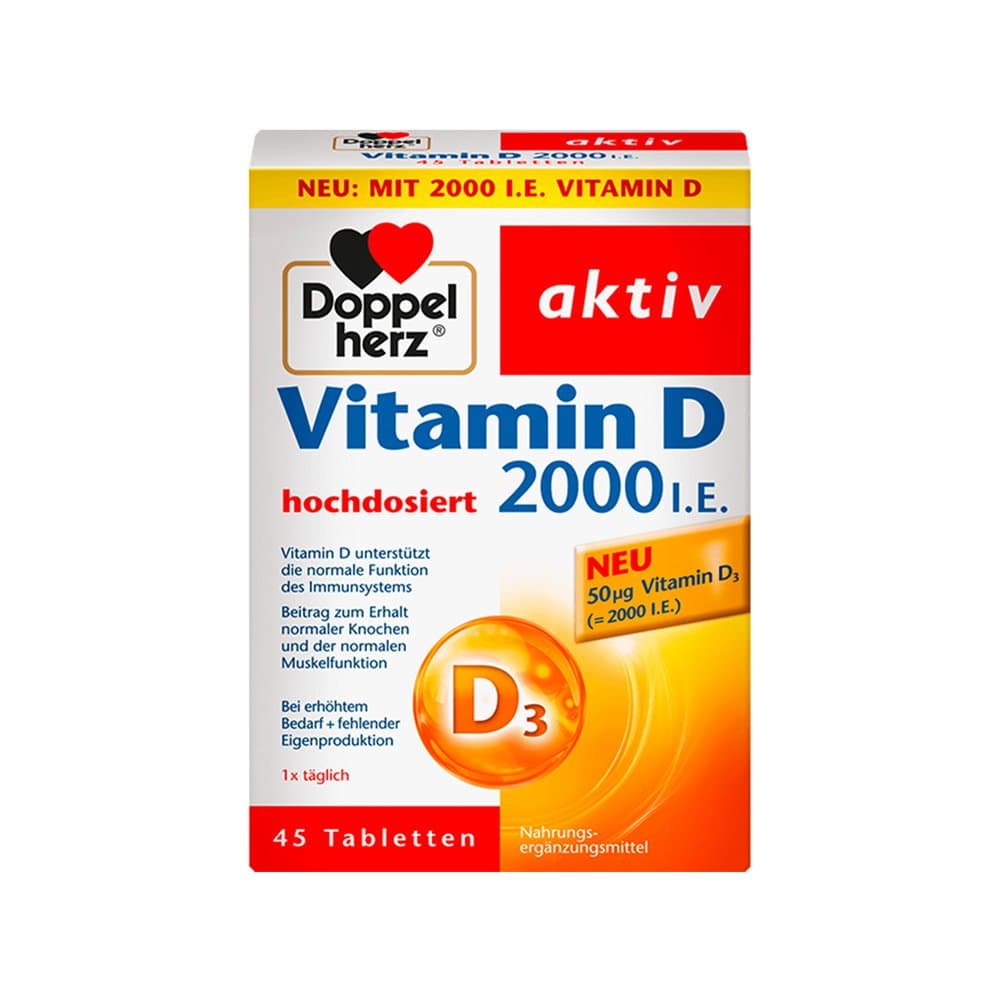 DoppelHerz - Vitamin D3 2000 I.E