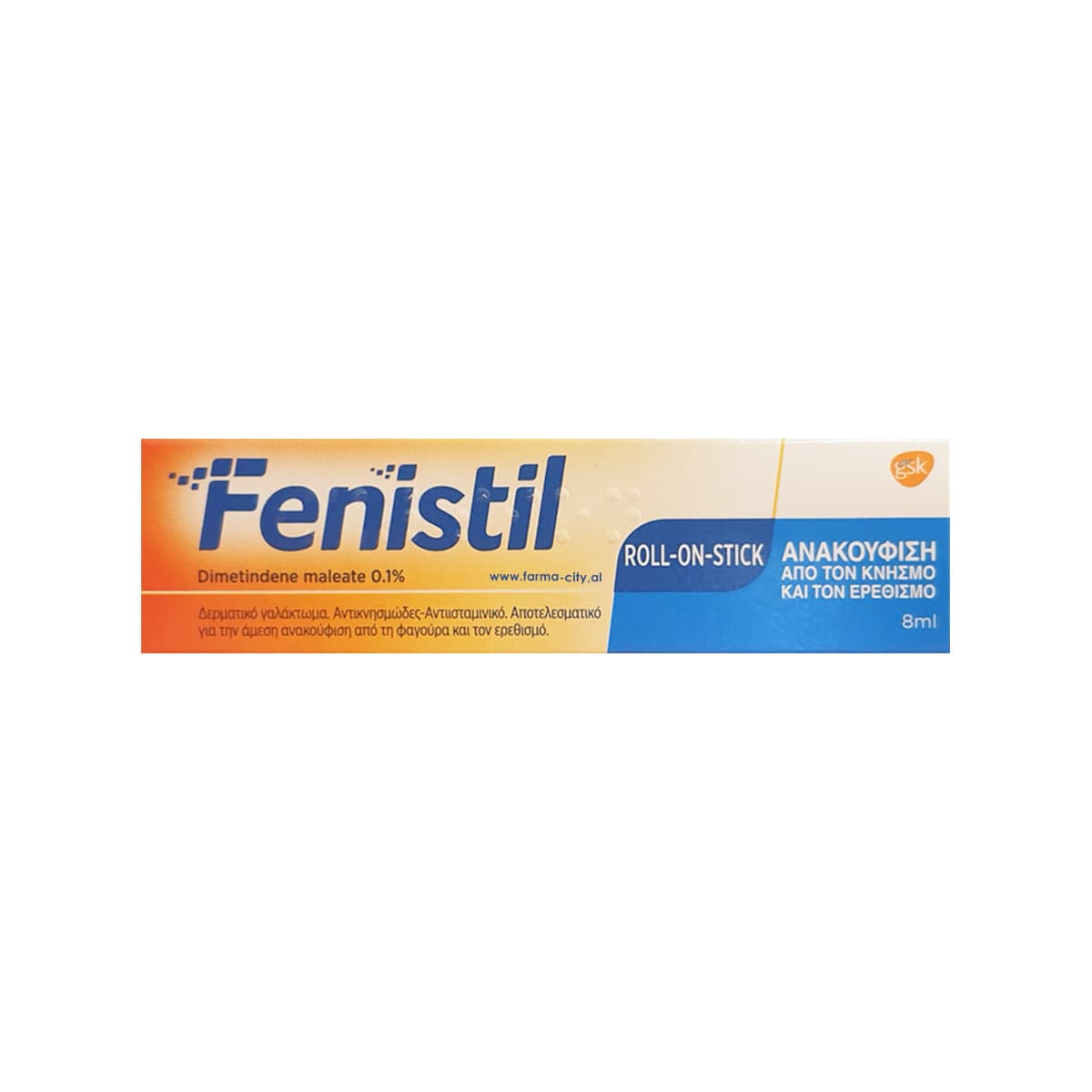 GlaxoSmithKline - Fenistil roll-on freskues pas pickimit apo djegieve