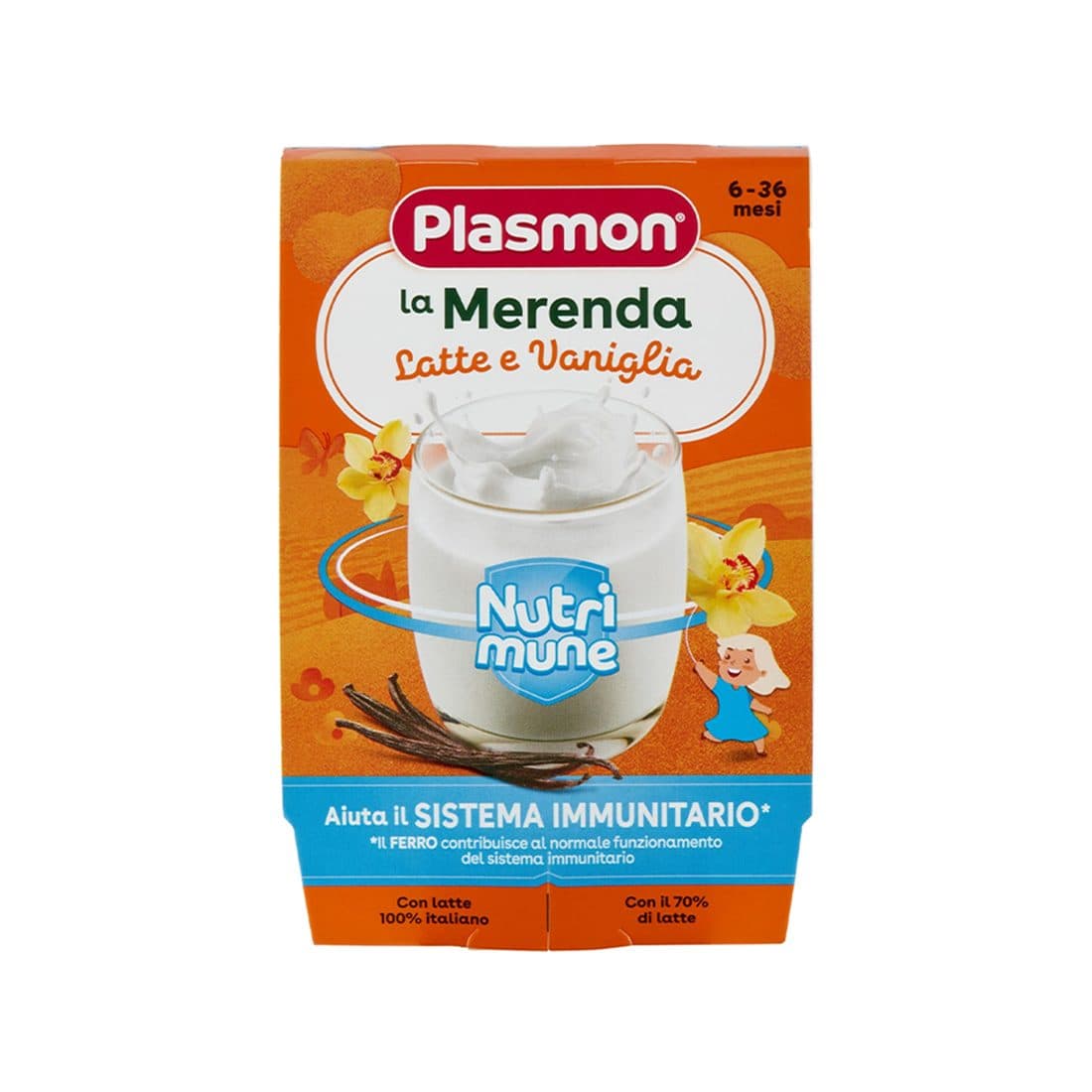 Plasmon - Merende me qumësht dhe vanilje (6m+)