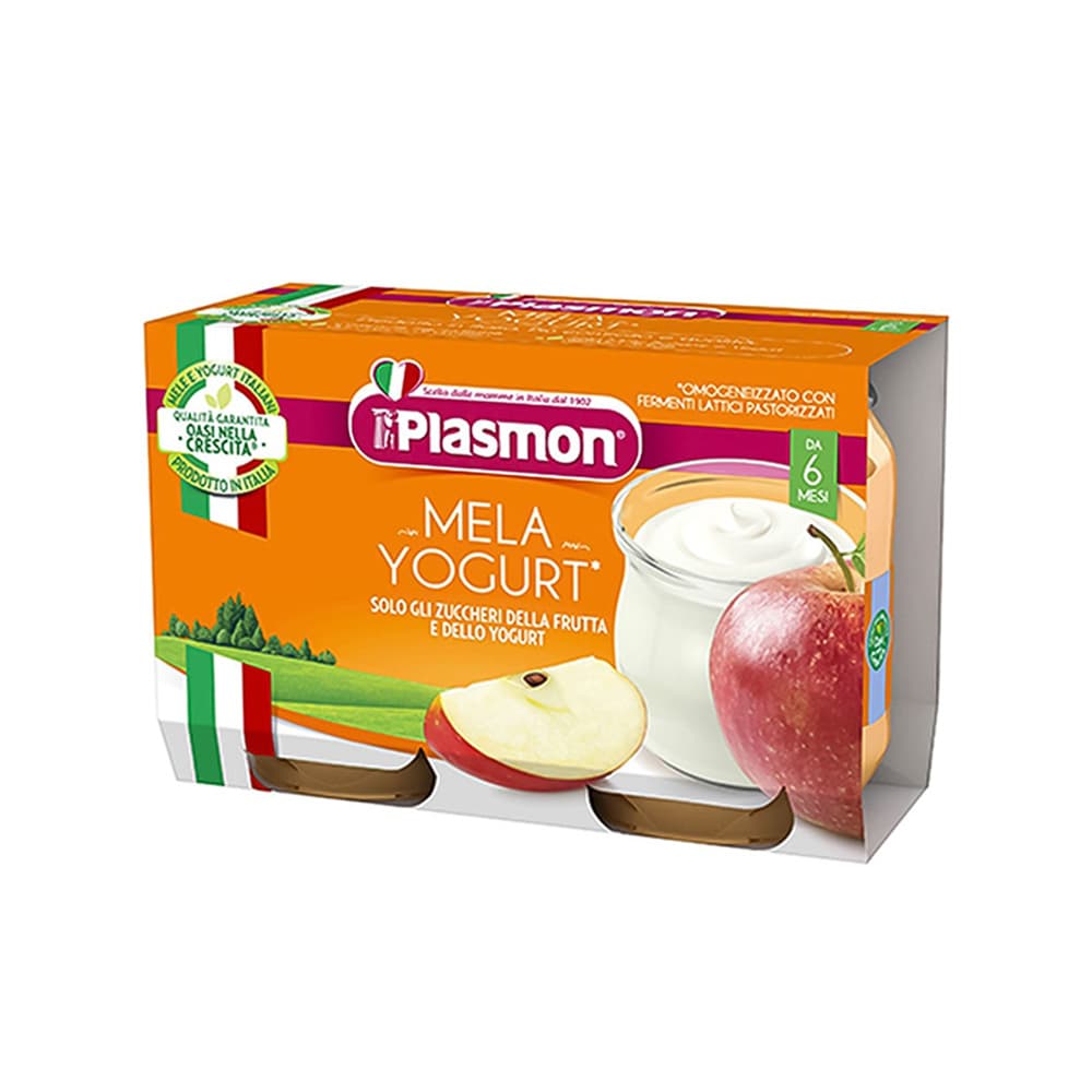 Plasmon - Kos me mollë (6m+)