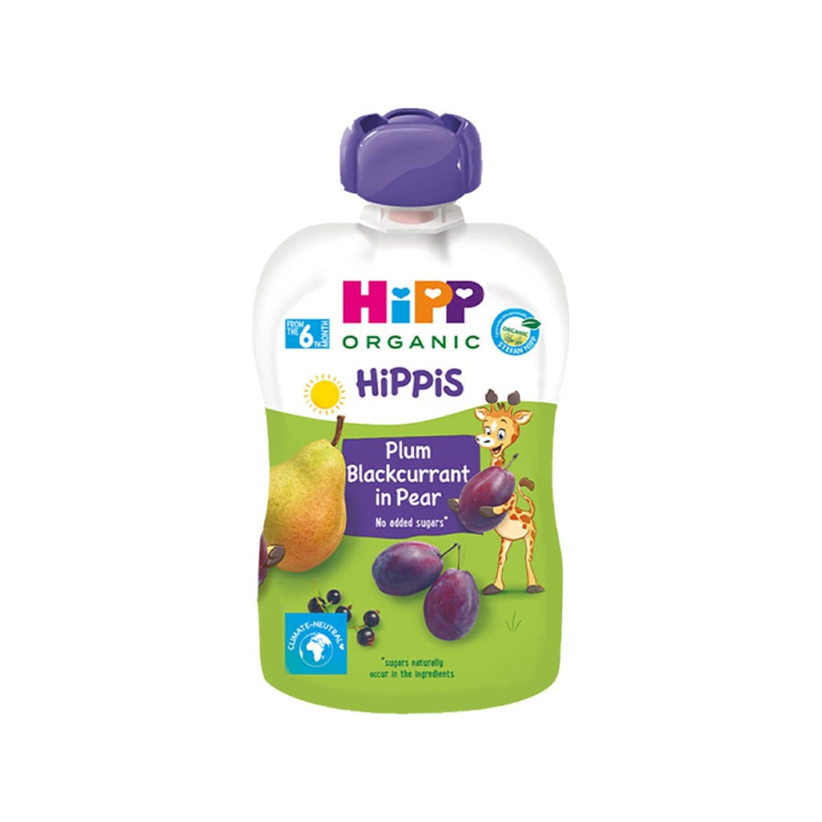 Hipp - HiPPiSrrush I zi, kumbull dhe dardhë (6m+)