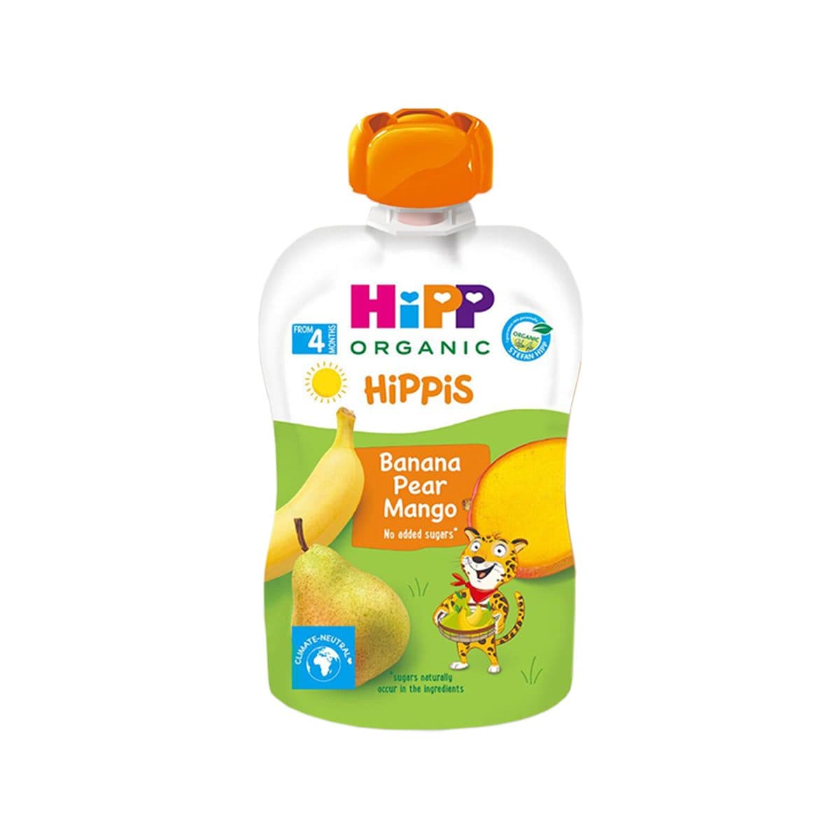 Hipp - HiPPiS Banane, Dardhë dhe Mango (4m+)