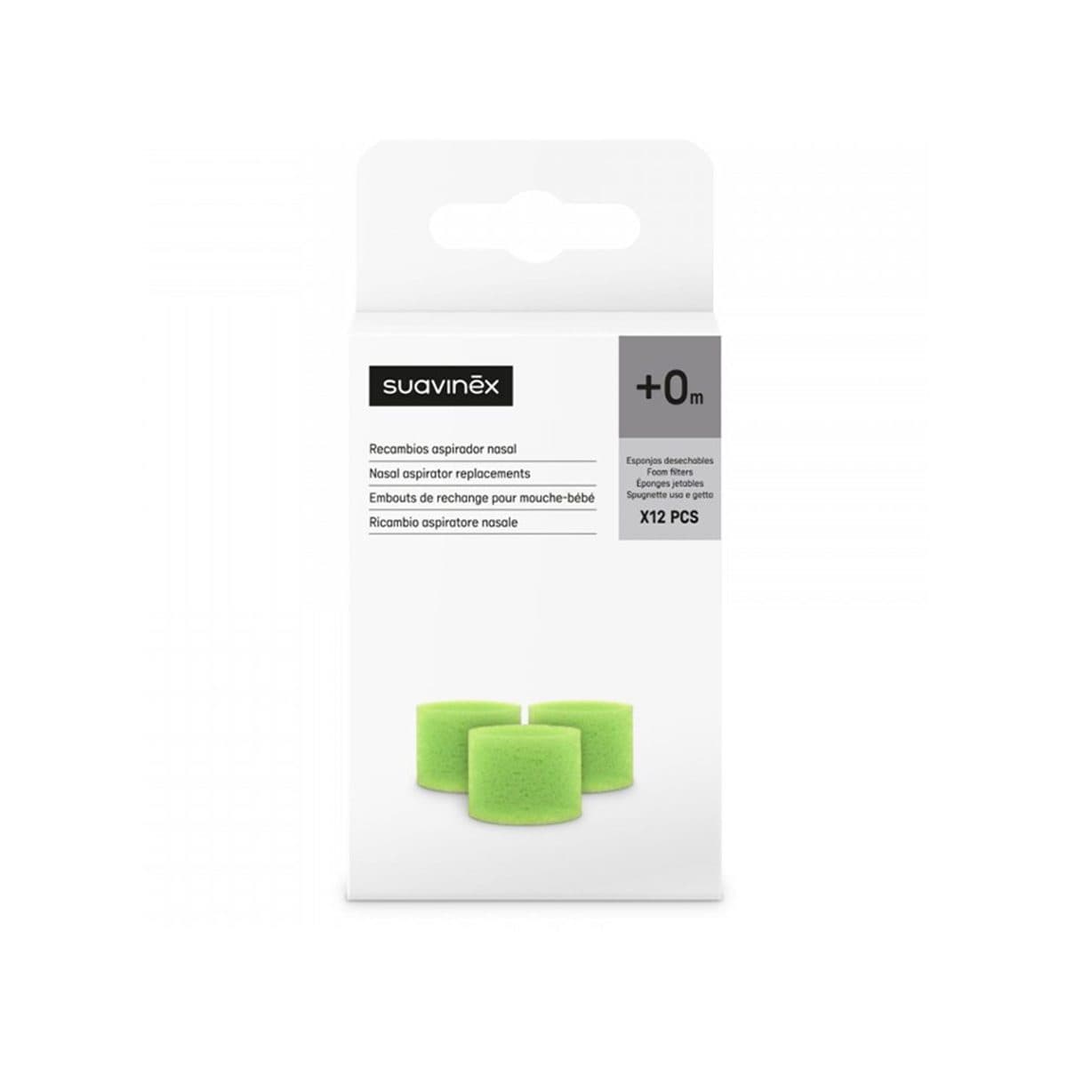 Suavinex - Nasal Aspirator Replacement x 12 Disposable Filters (0m+)