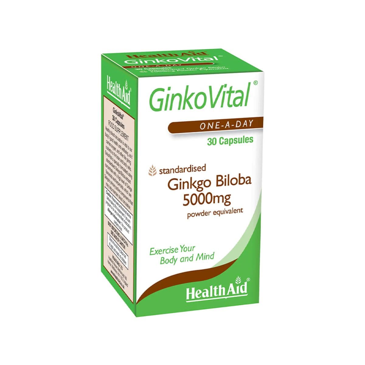 Health Aid - GinkoVital, Ginkgo Biloba 5000mg