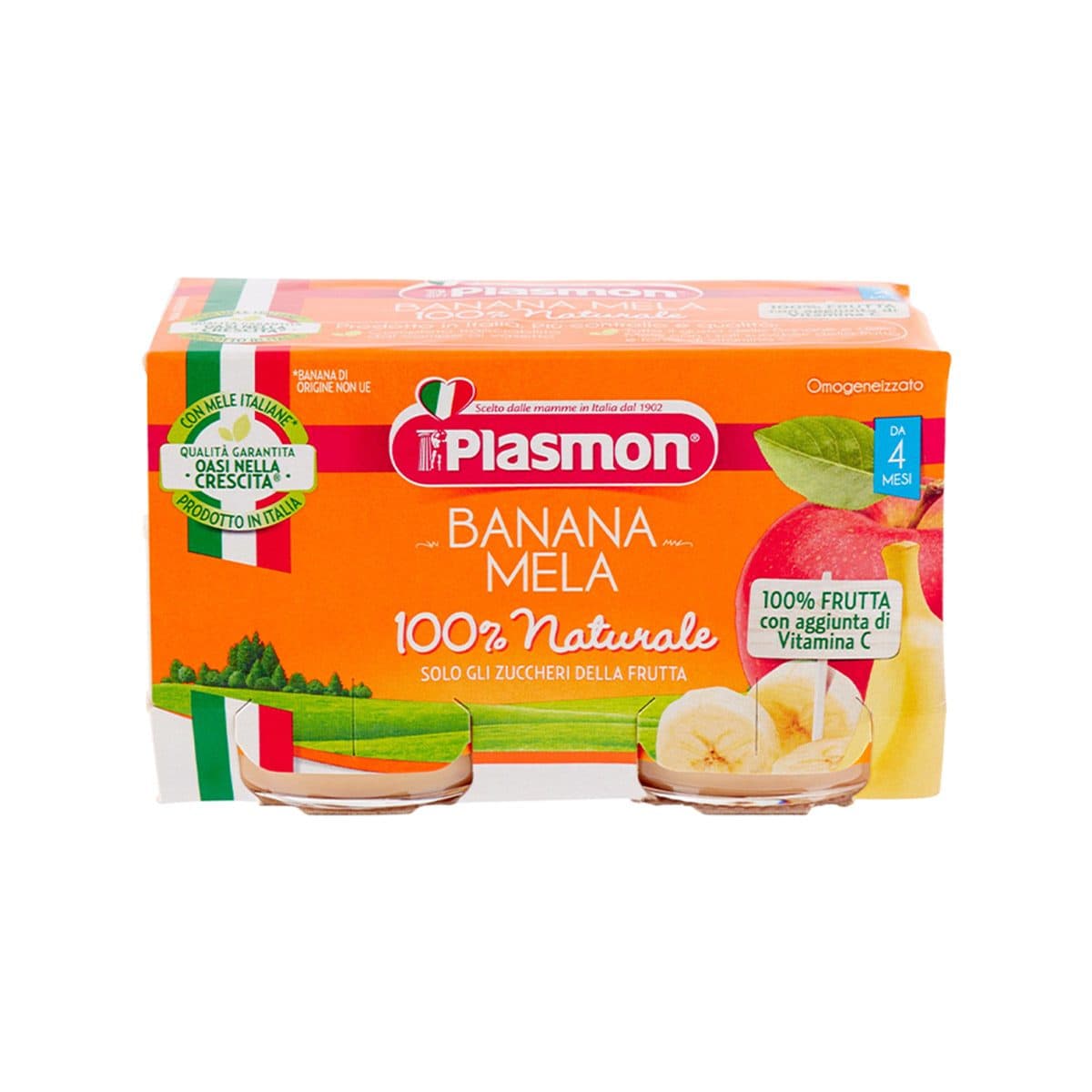 Plasmon - Pure Mollë Banane (6m+)