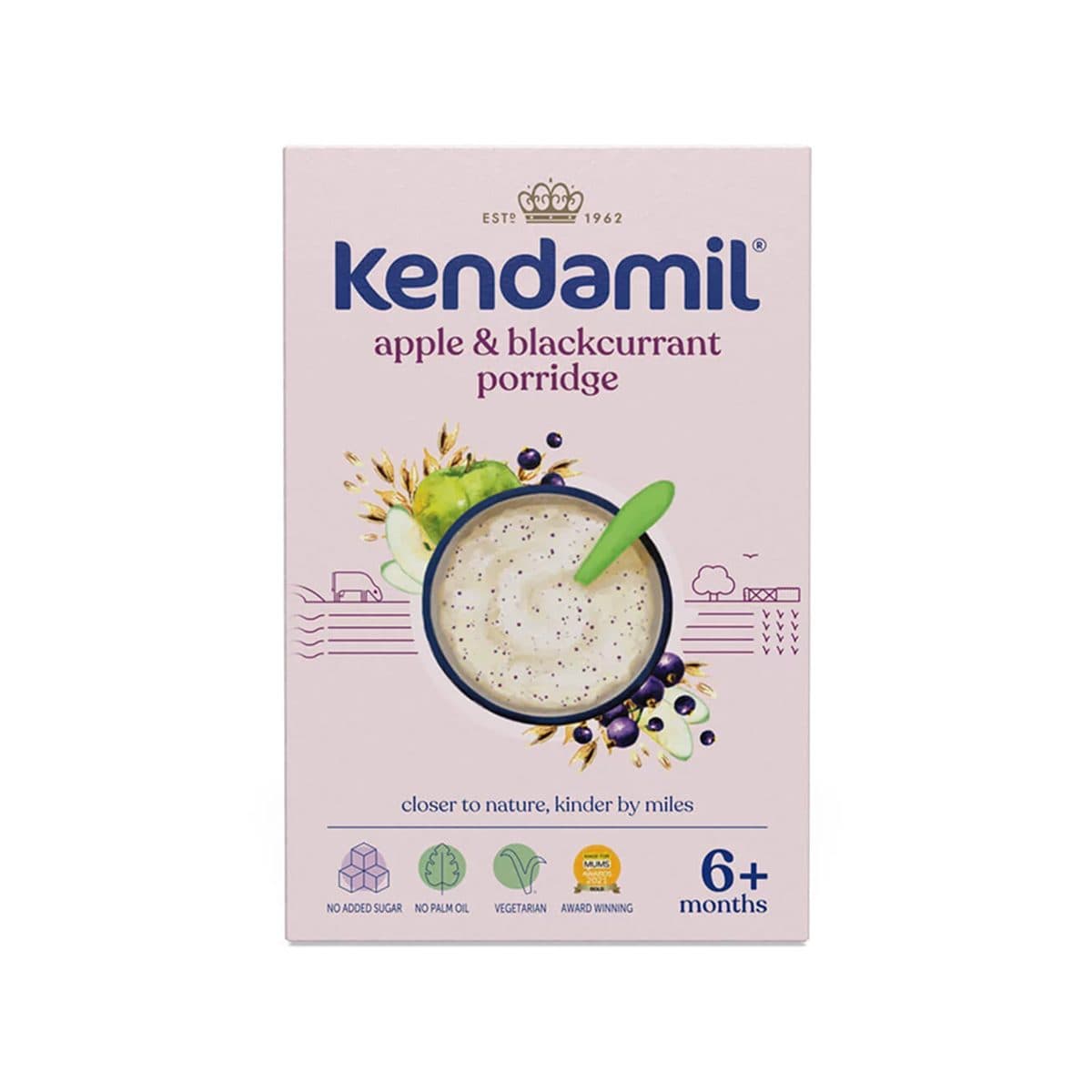 Kendamil - Apple and Blackcurrant Porridge (6m+)