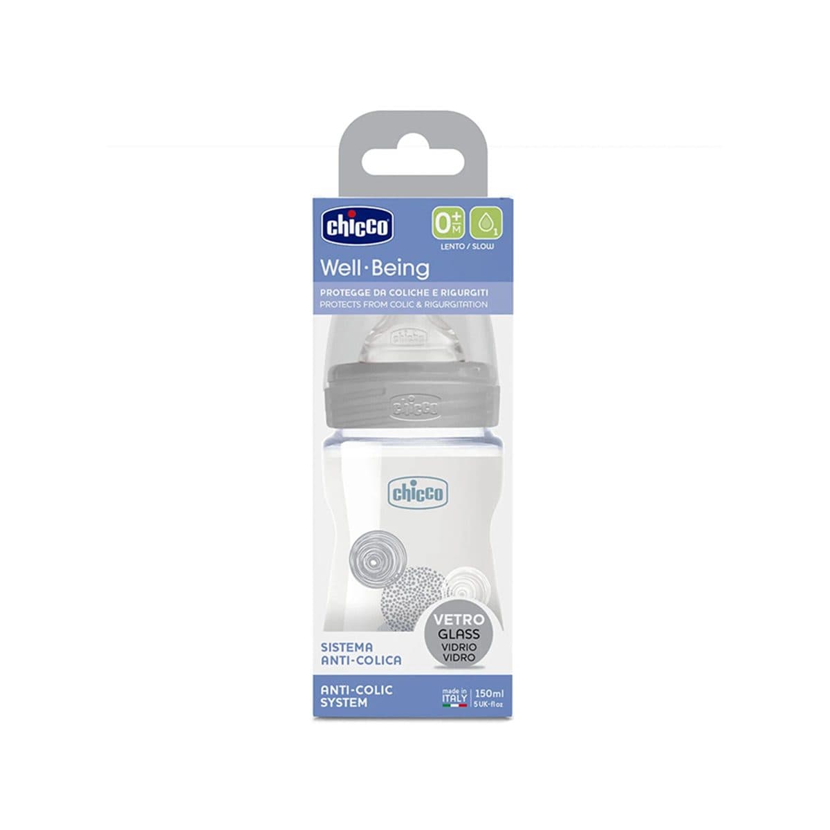 Chicco - Well Being Bottle Glass Bottle (0m+)