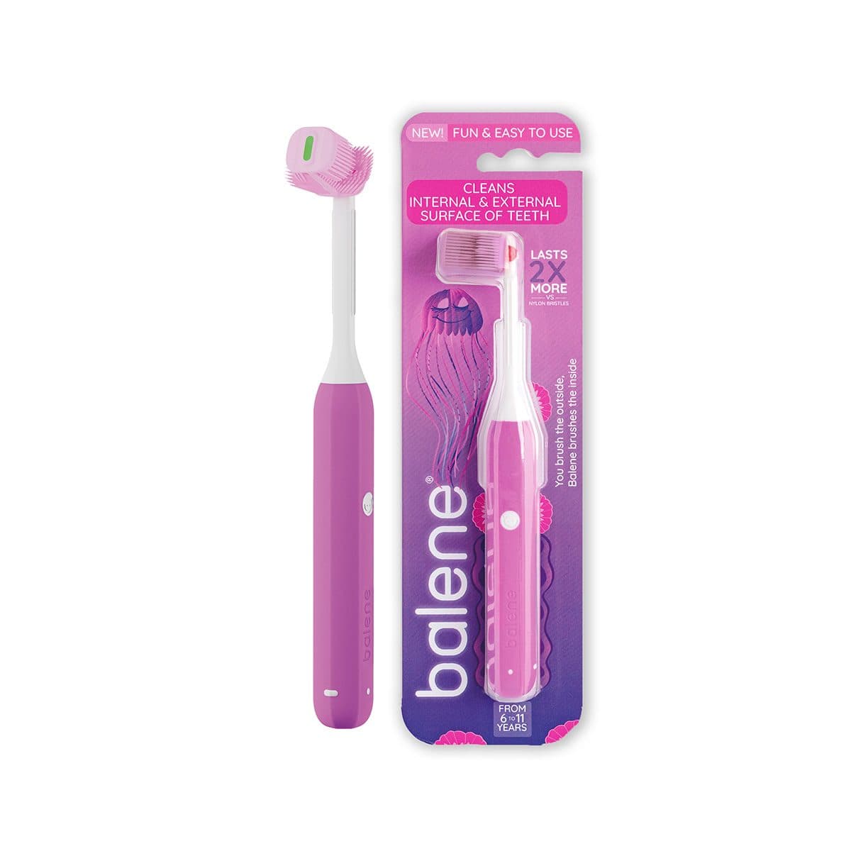 Balene - Manual Toothbrush For Kids (6-11 years)