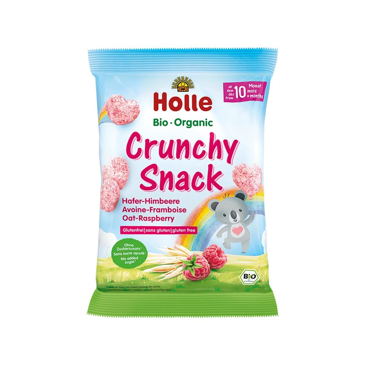 Holle - Organic Crunchy Snack Oat & Raspberry (10m+)