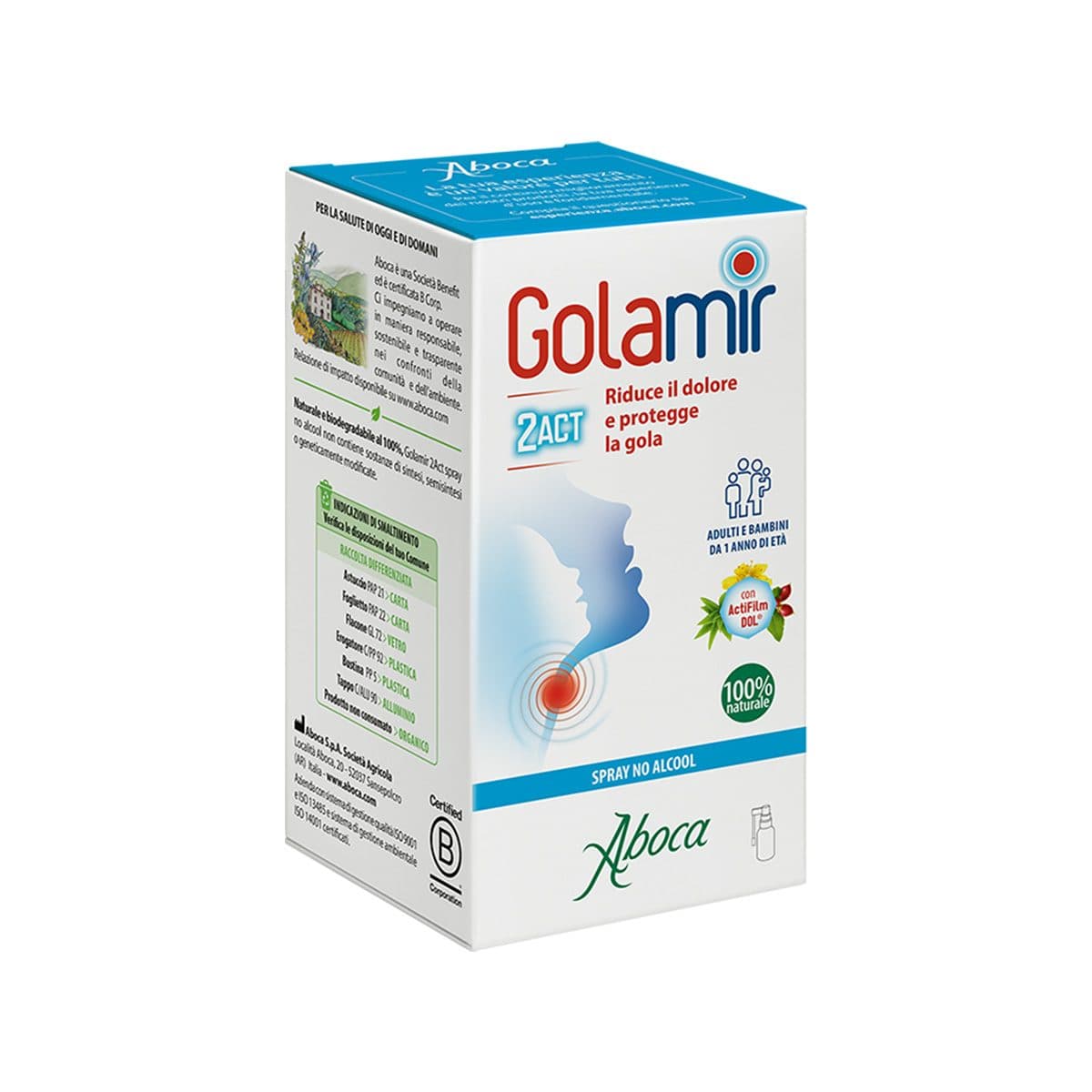 Aboca - Golamir 2ACT (No-Alcohol Spray)