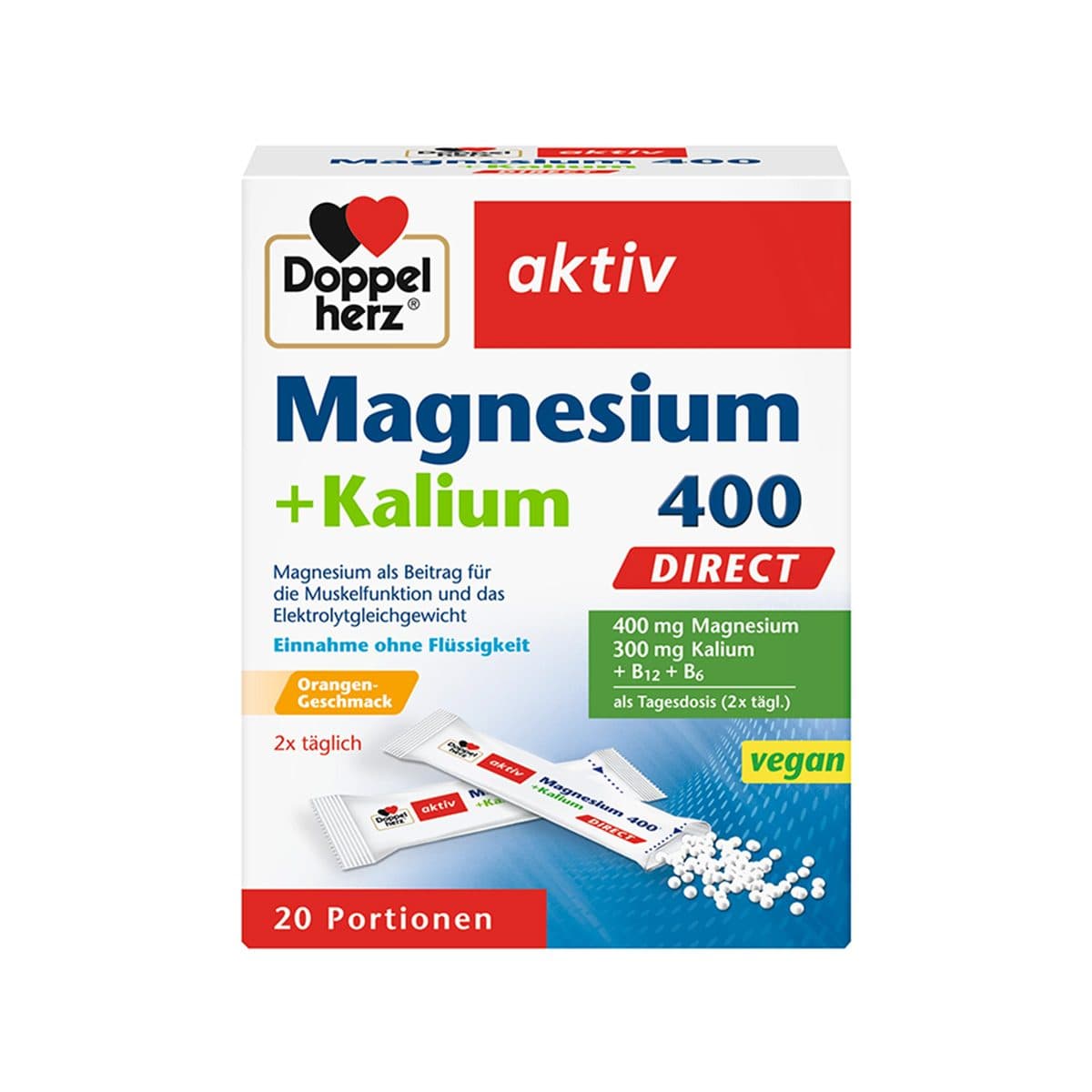 DoppelHerz - Magnesium Kalium Direct 400 mg