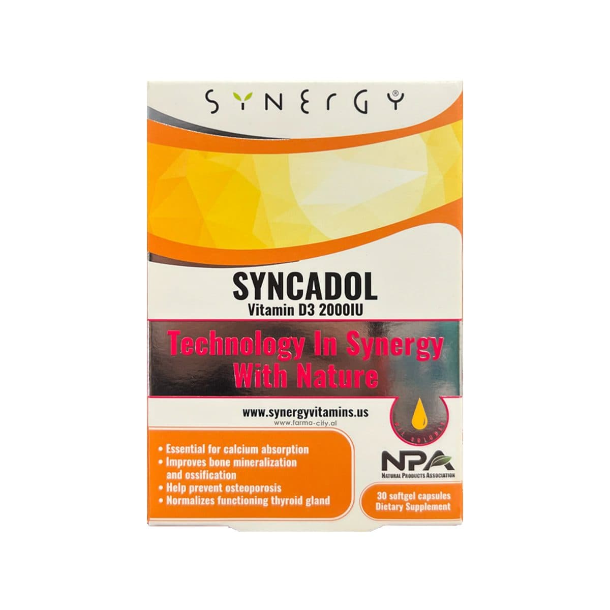 Synergy - Syncadol (Vitamin D3 2000IU)