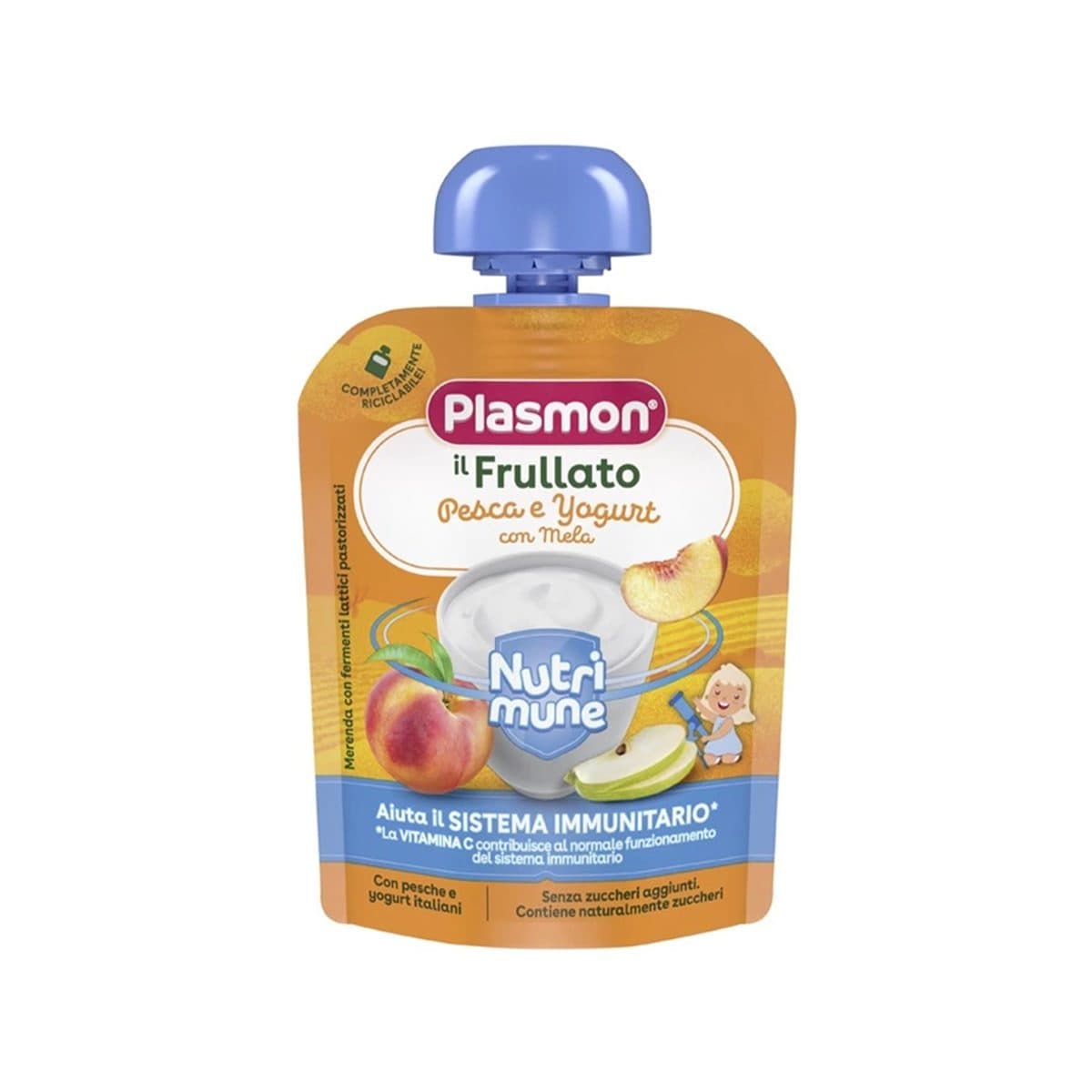 Plasmon - Spremi yogurt me mollë dhe pjeshkë (6m+)