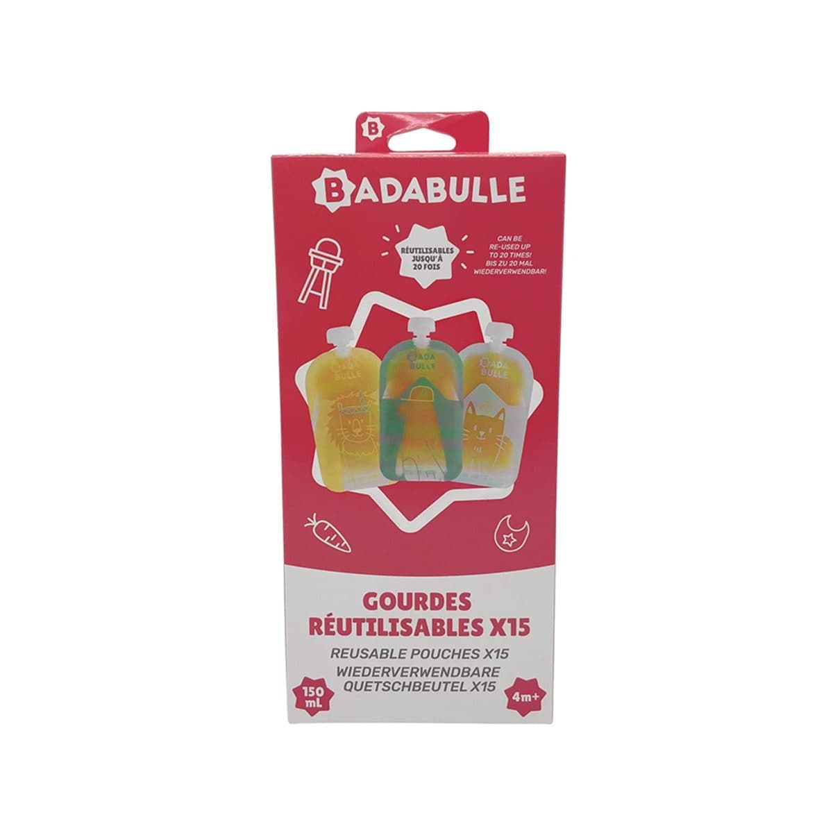 Badabulle - Reusable Food Pouches (4m+)