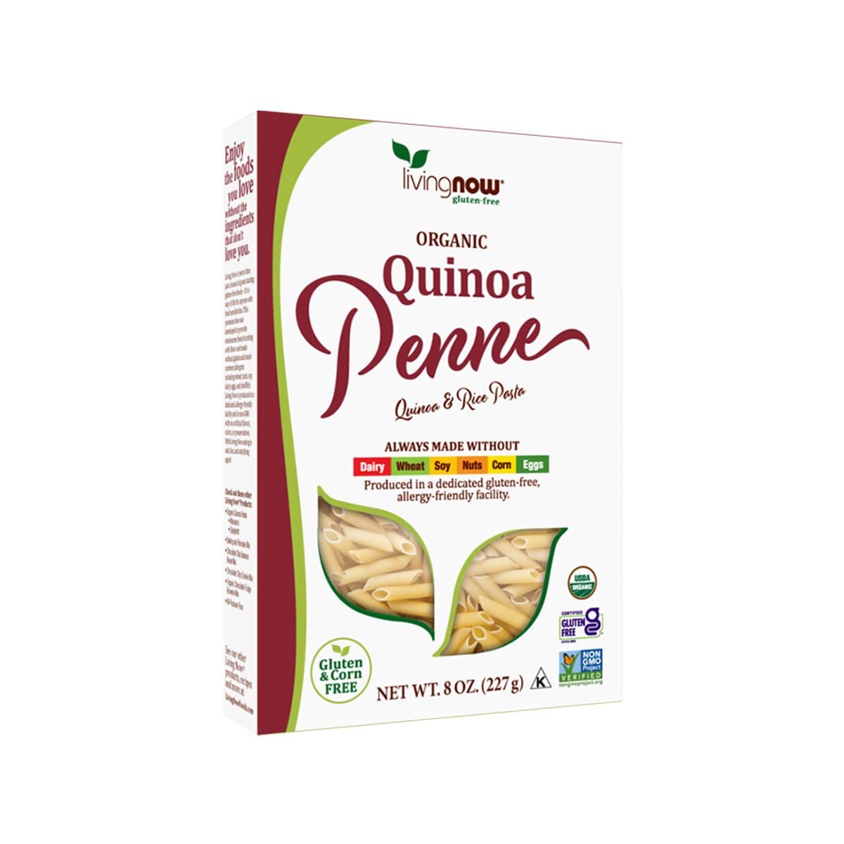 Now - Quinoa Penne Organic Pasta