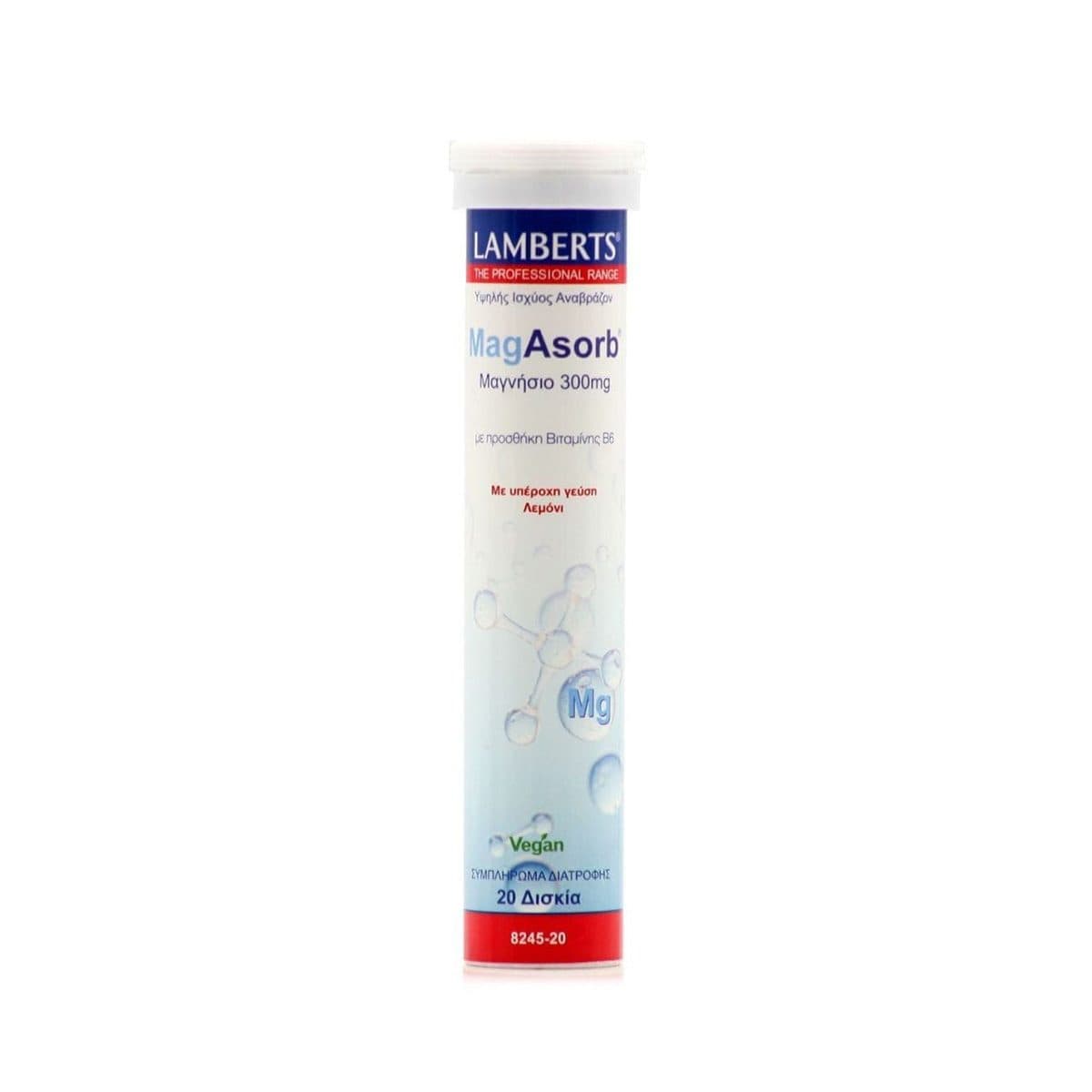 Lamberts - MagAsorb Effervescent Tablets