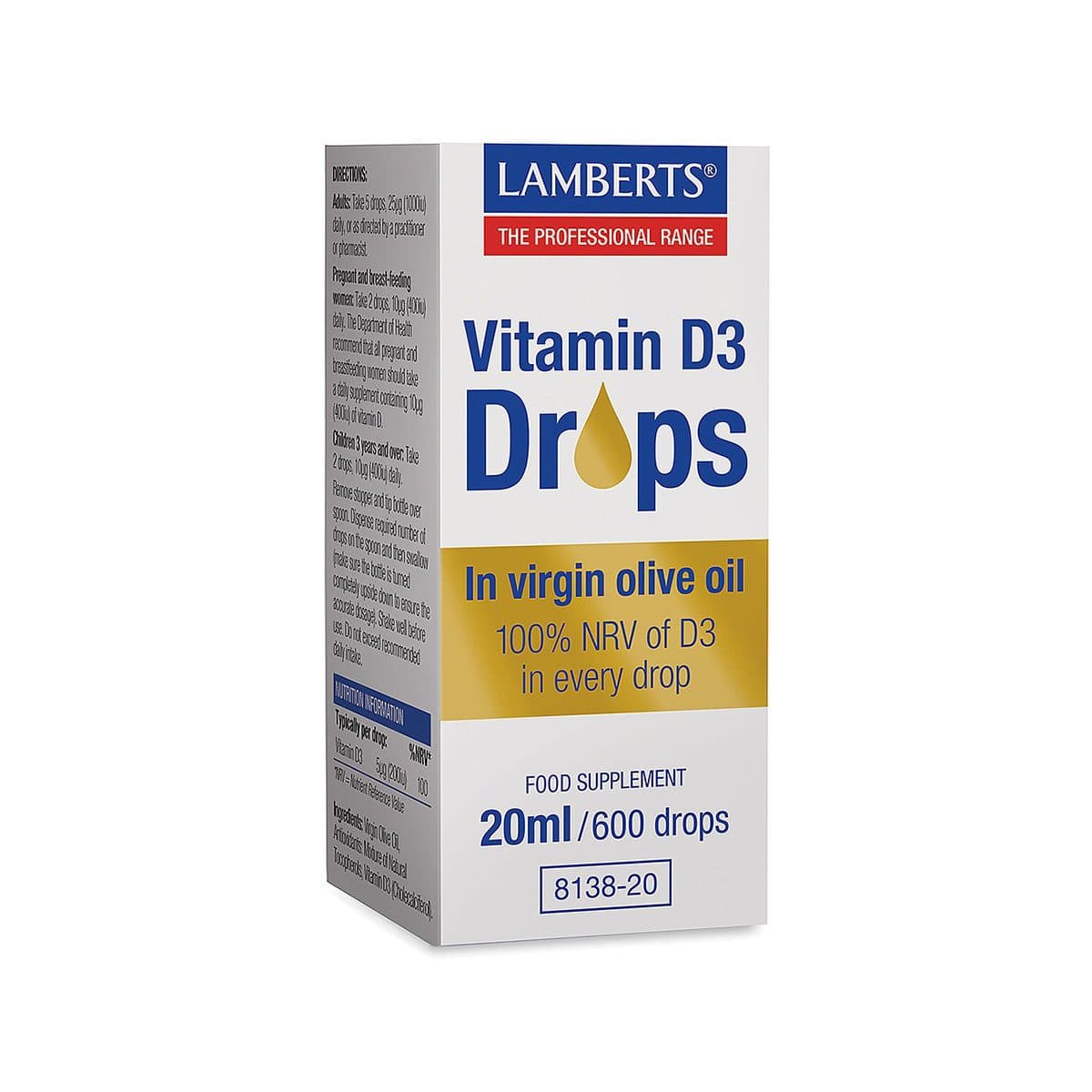 Lamberts - Vitamin D3 Drops
