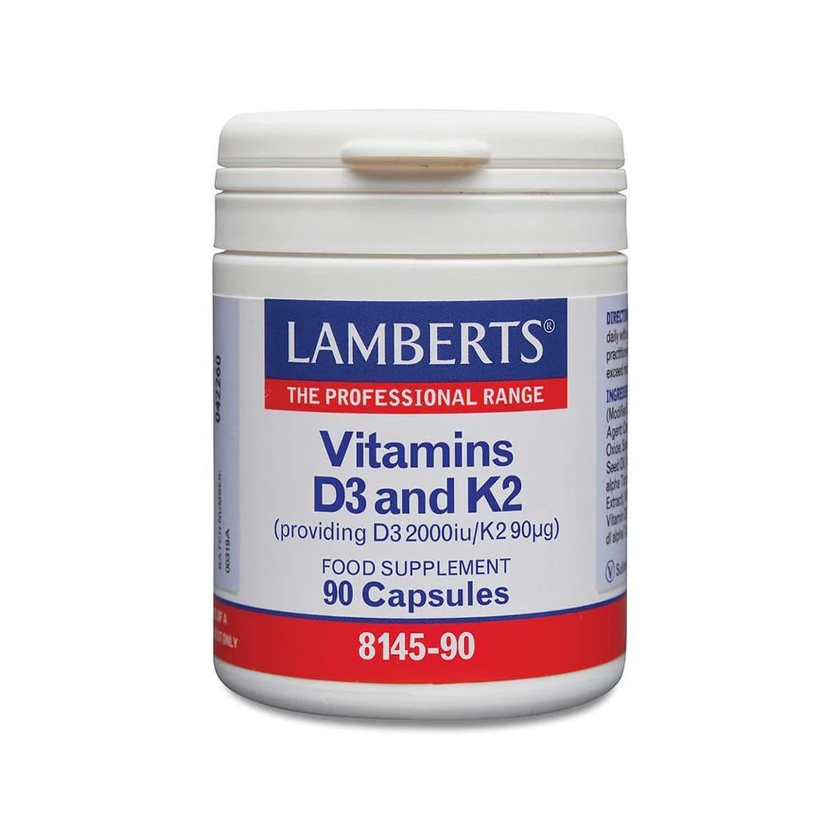 Lamberts - Vitamins D3 2000 IU & K2