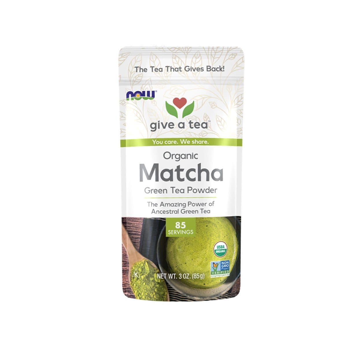Now - Matcha Green Tea Powder Organic