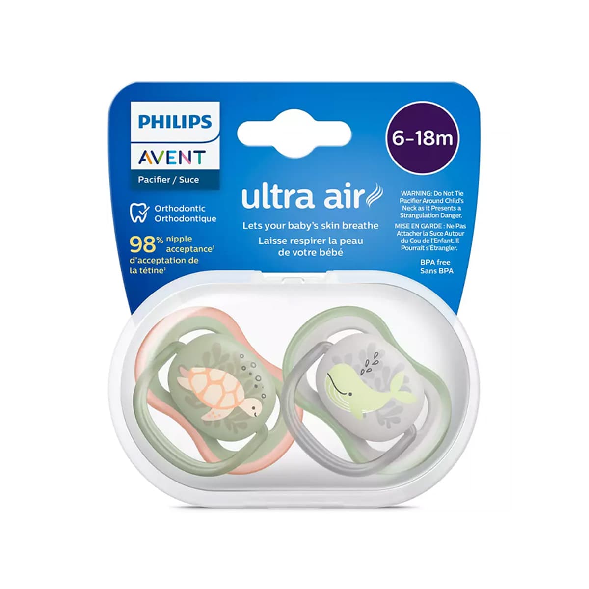Avent - Ultra Air Soother Baby Pacifier (6-18m)