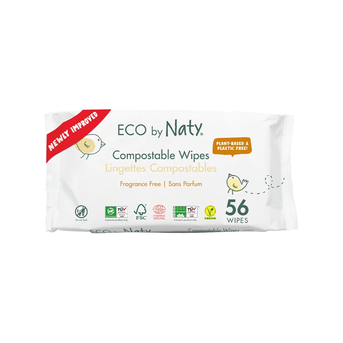 Naty - Compostable Wipes