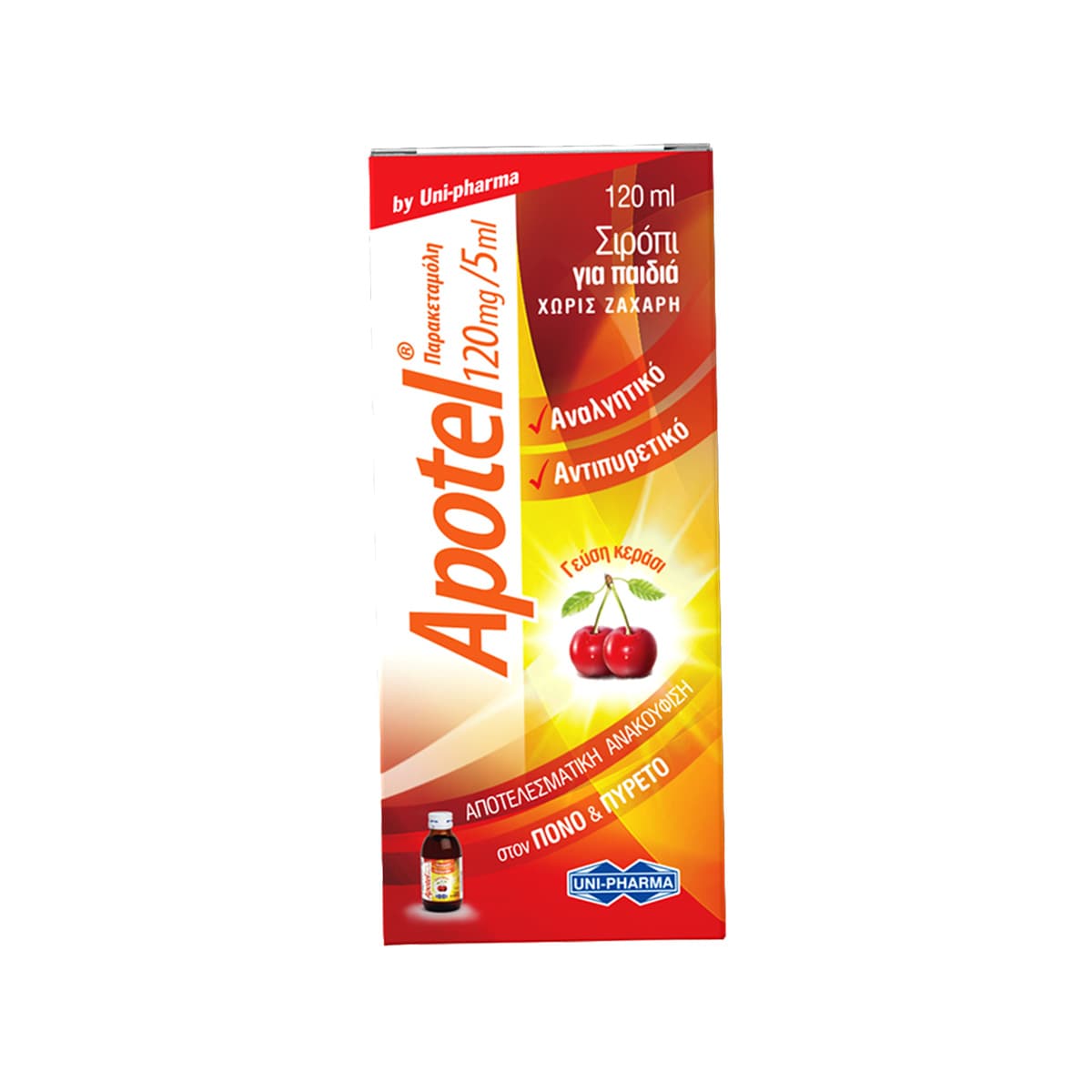 Uni-Pharma - Apotel (Paracetamol 120mg/5ml)