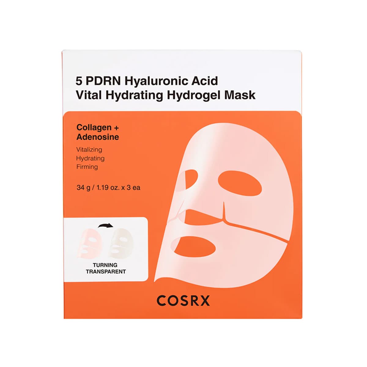 COSRX - 5 PDRN Hyaluronic Acid Vital Hydrating Hydrogel Mask