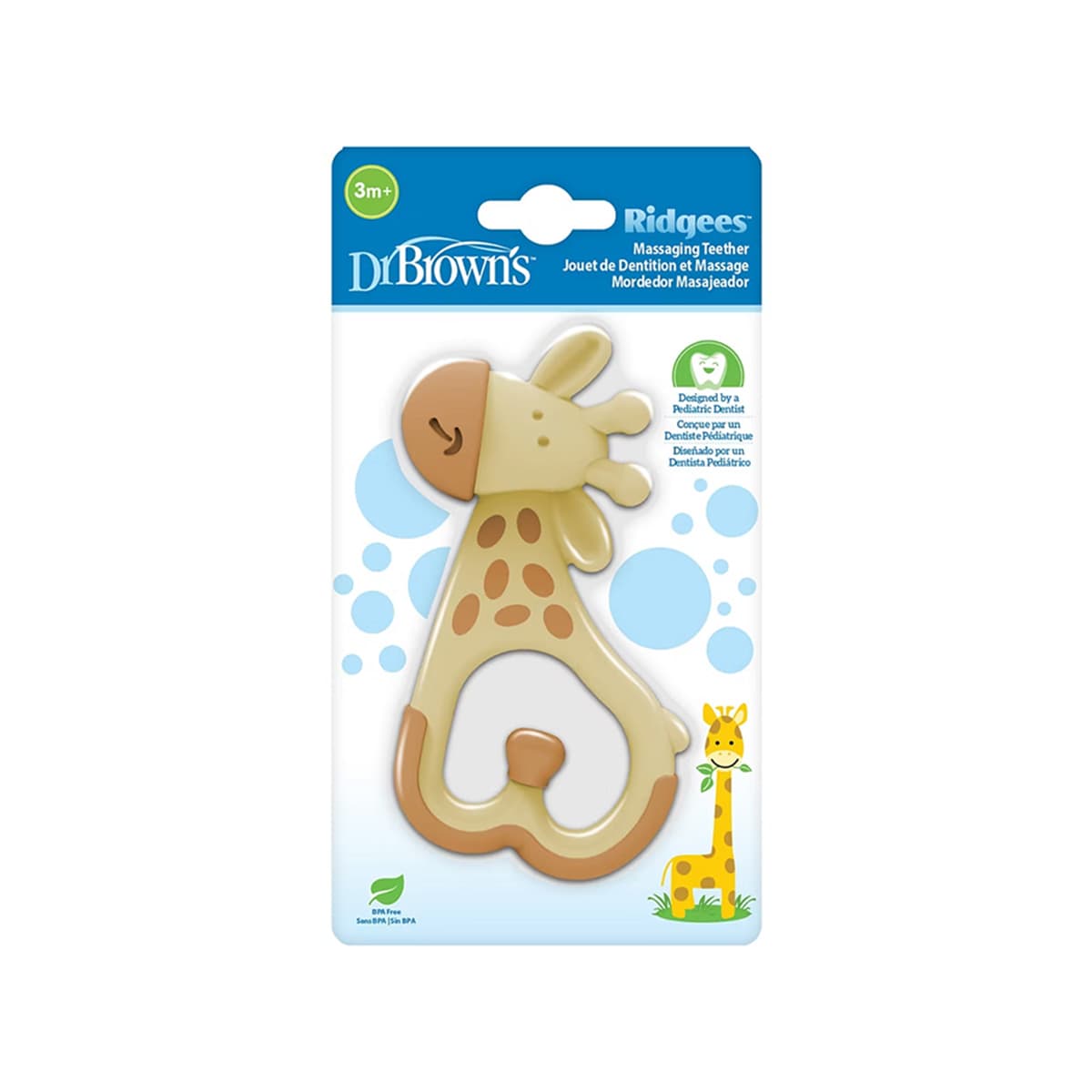 Dr. Brown’s - Ridgees Massaging Baby Teether Giraffe (3m+)