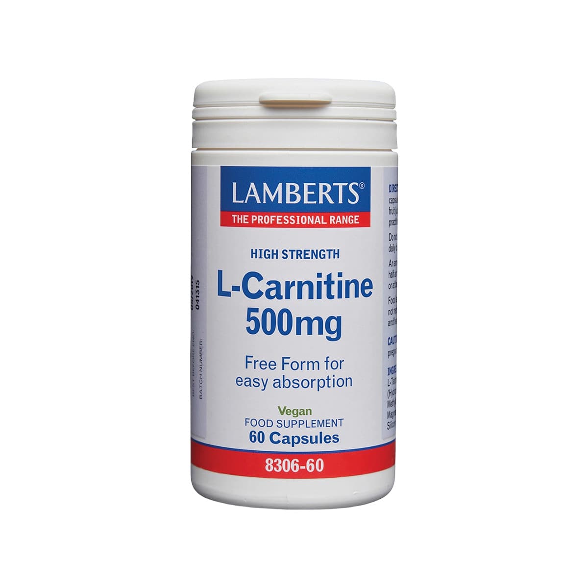 Lamberts - L-Carnitine 500mg