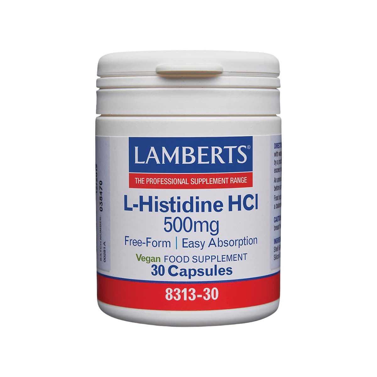 Lamberts - L-Histidine HCl 500mg