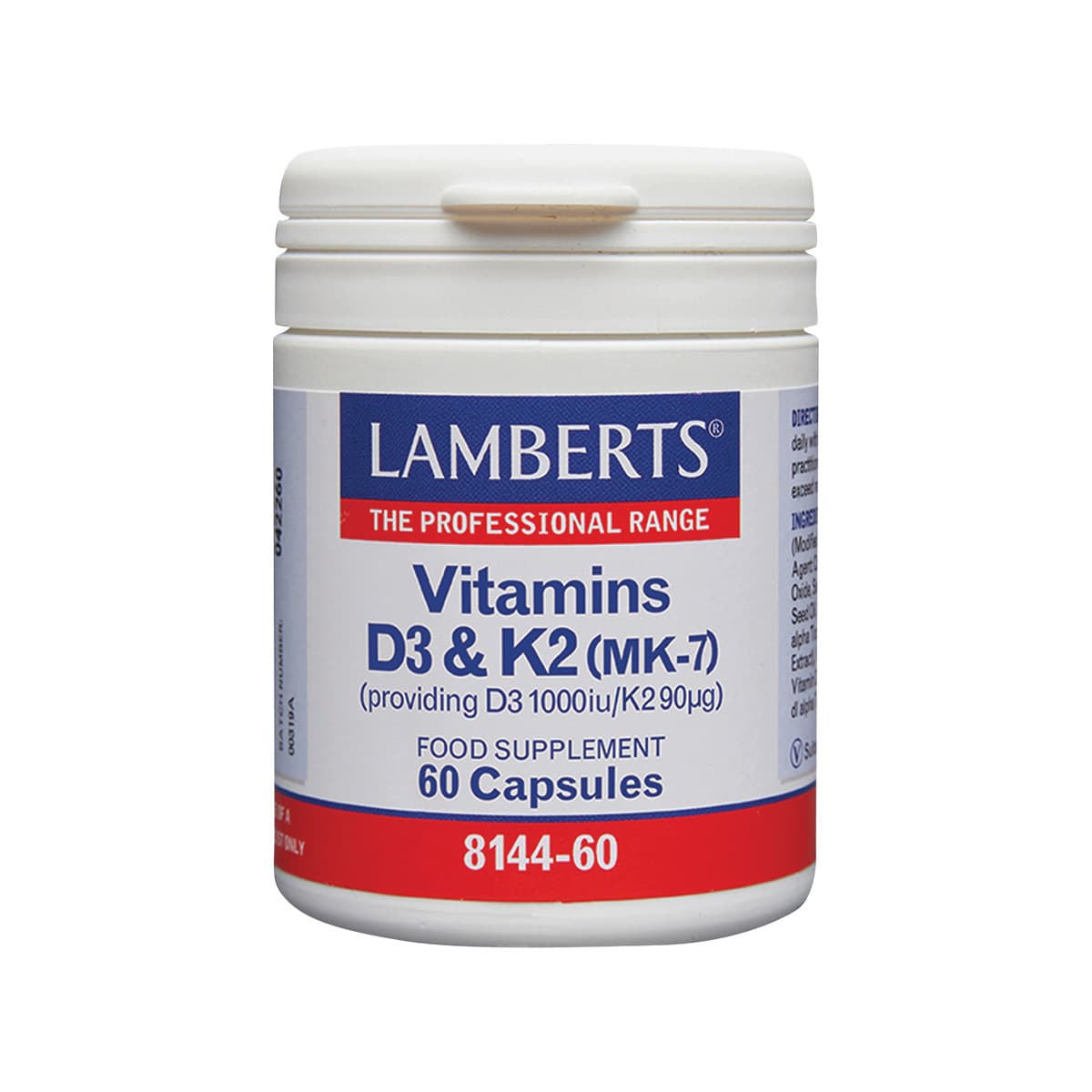 Lamberts - Vitamins D3 1000 IU & K2