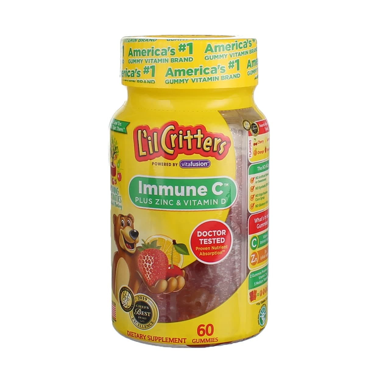 Vitafusion L’ilCritters Immune C Plus Zinc & Vitamin D, imazhi 1