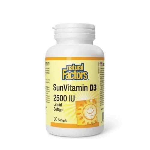 NATURAL FACTORS SunVitamin D3 2500 IU, imazhi 1