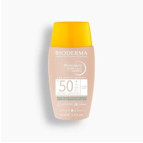 Bioderma Sun Photoderm Nude Touch Mineral Spf 50+ Claire/Light 40 ml, imazhi 1